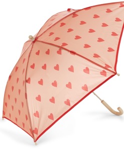 paraguas para niña con corazones de konges