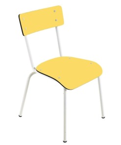 silla de escritorio para adulto en color amarillo de les gambettes