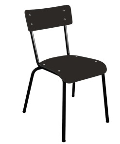 silla de adulto para escritorio negra de les gambettes