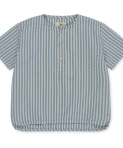 camisa de rayas azules para niño de konges