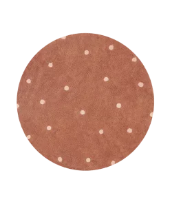 alfombra redonda dot chestnut lorena canals